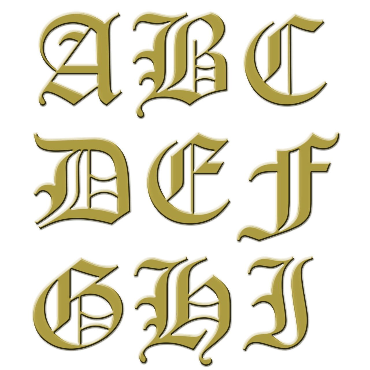 letter initial gold free photo