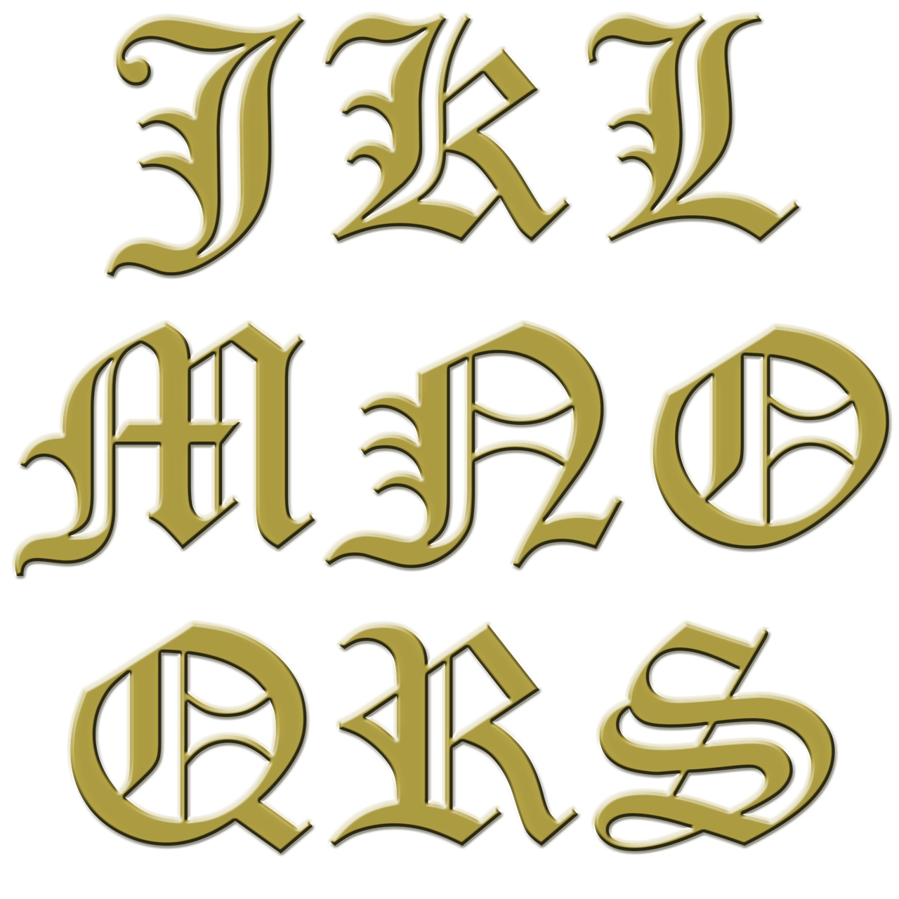 letter initial gold free photo