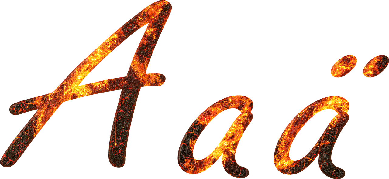 letter  a  fire free photo