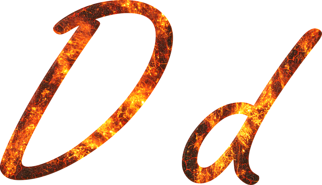 letter  d  fire free photo