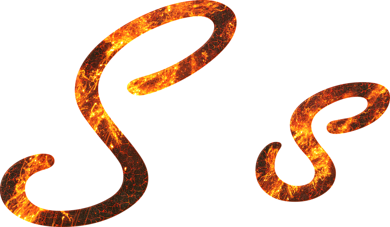 letter  s  fire free photo
