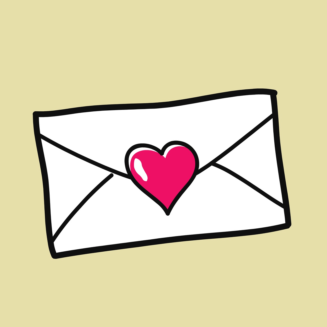 letter  envelope  heart free photo