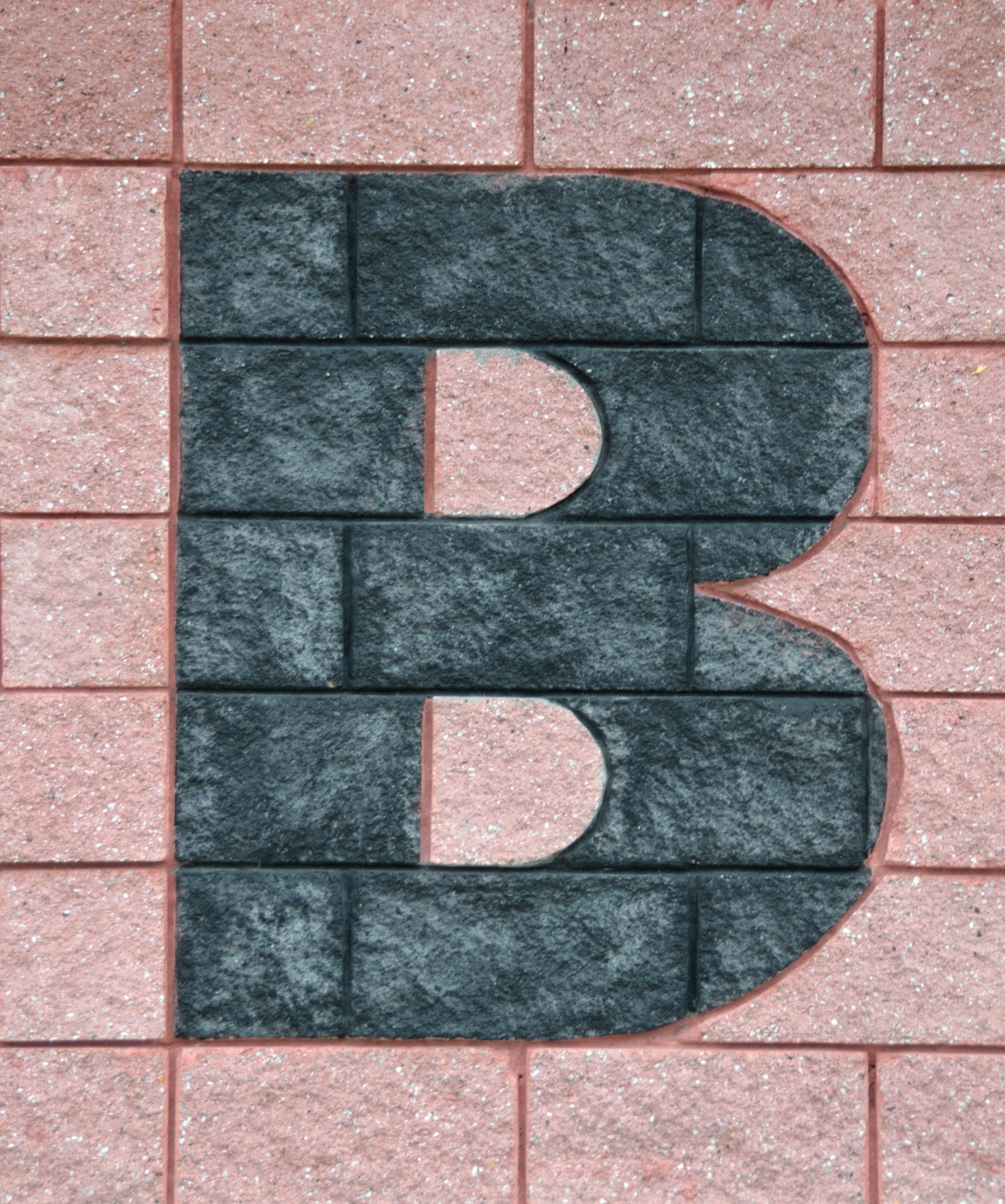letter b brick wall background free photo