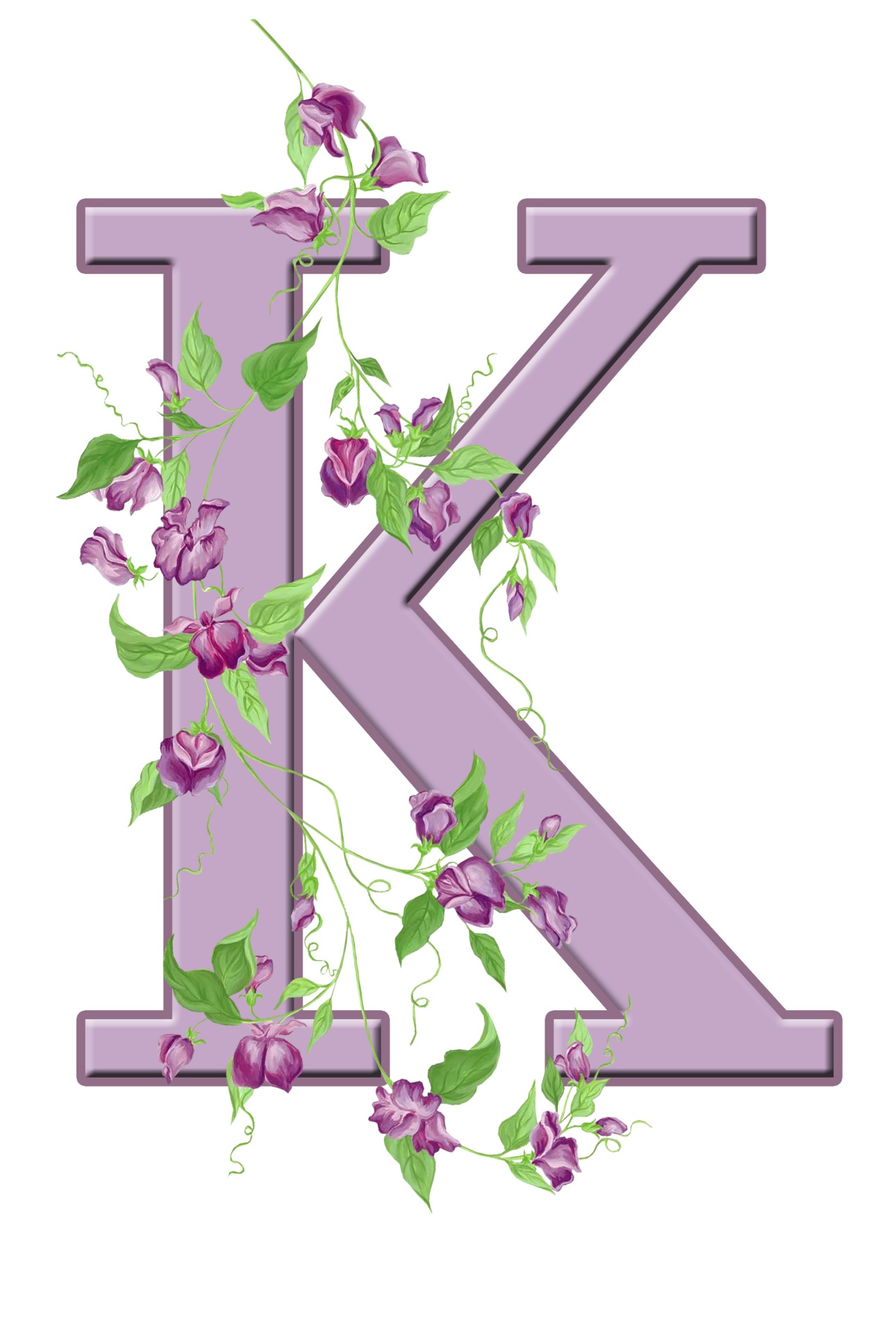 k letter monogram free photo