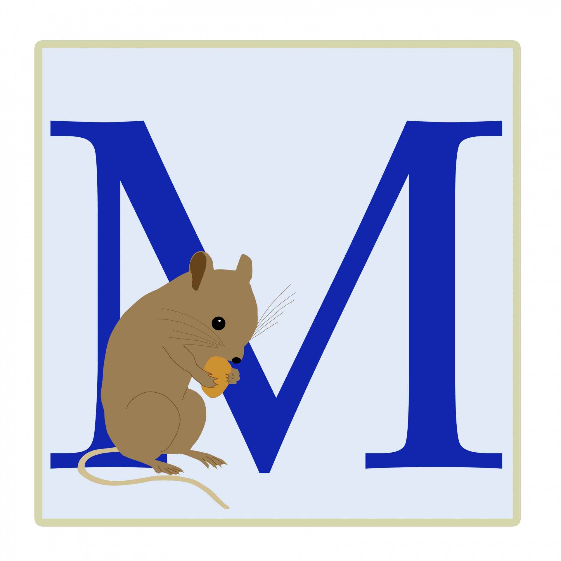 m letter mouse free photo