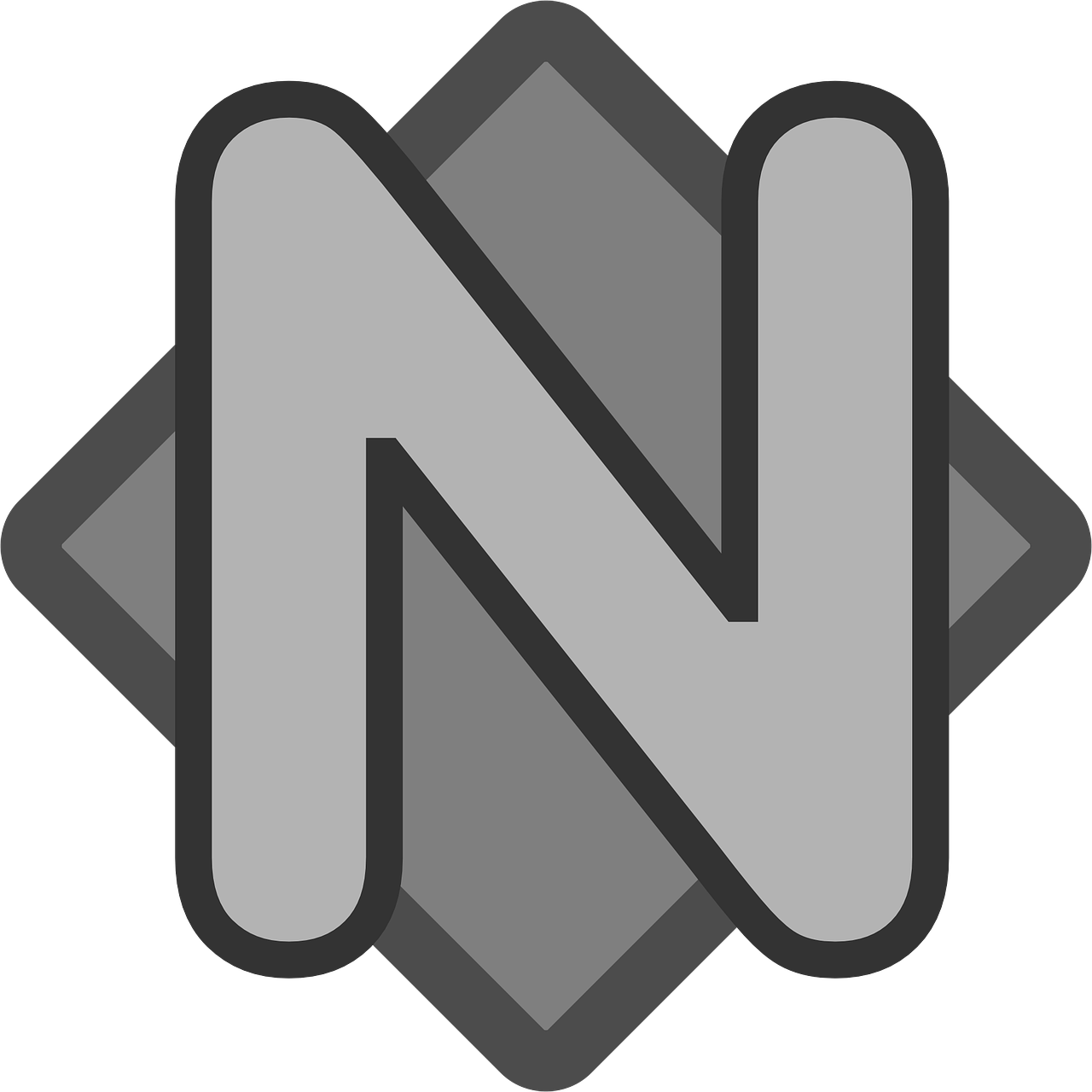 letter n logo diamond free photo