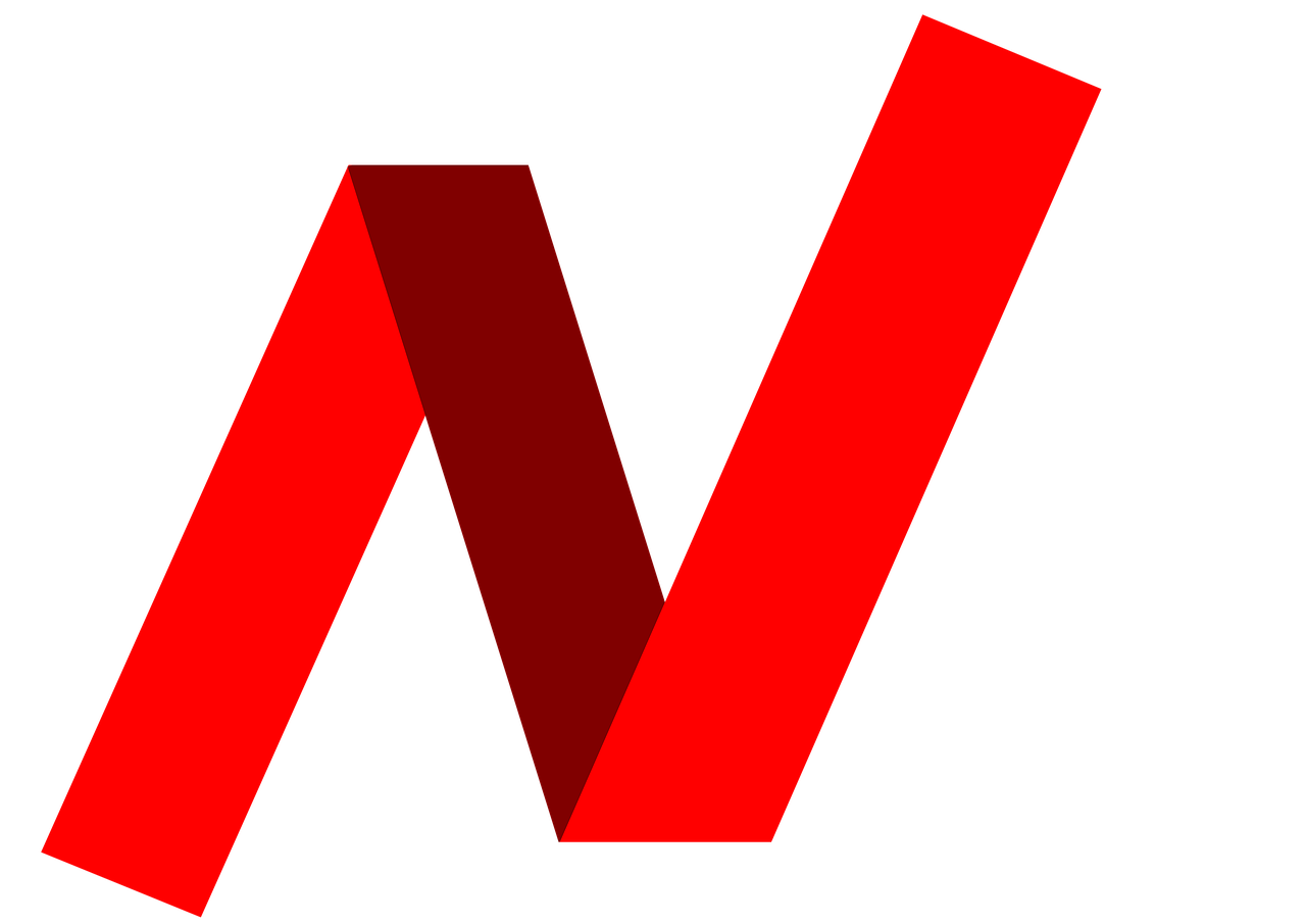 letter n word red free photo
