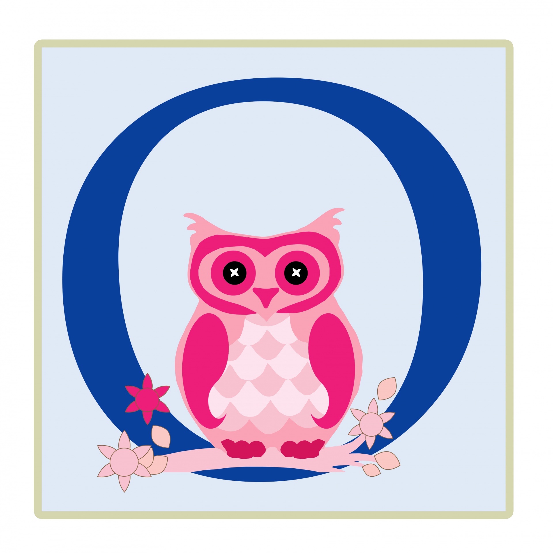o letter owl free photo