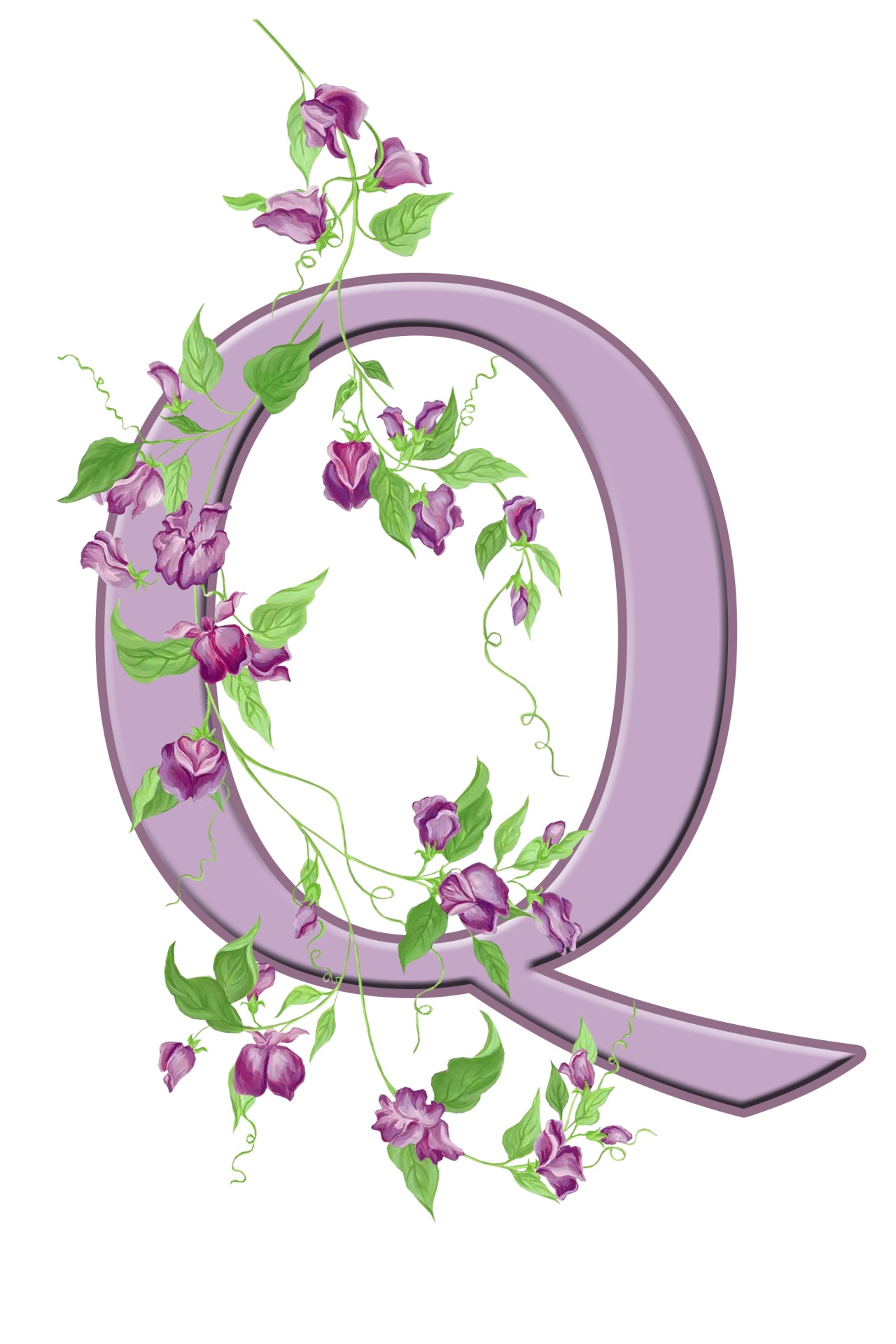 q letter monogram free photo