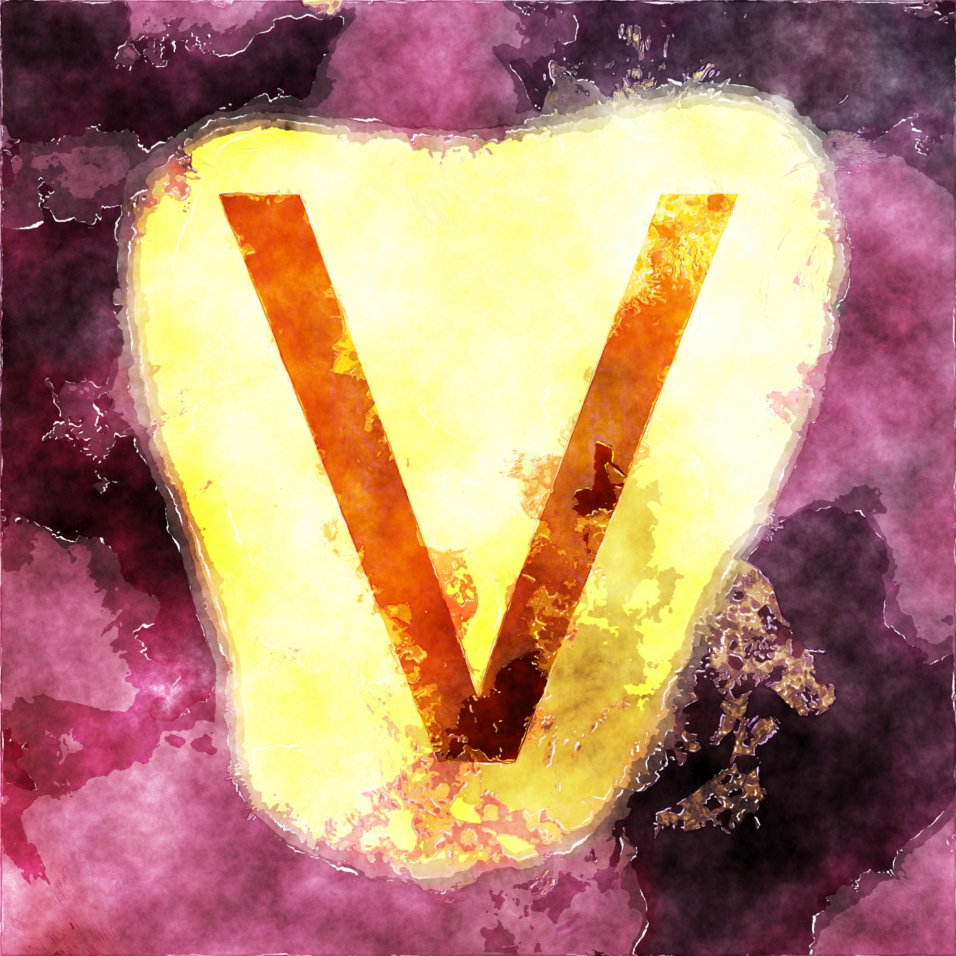 Letter v