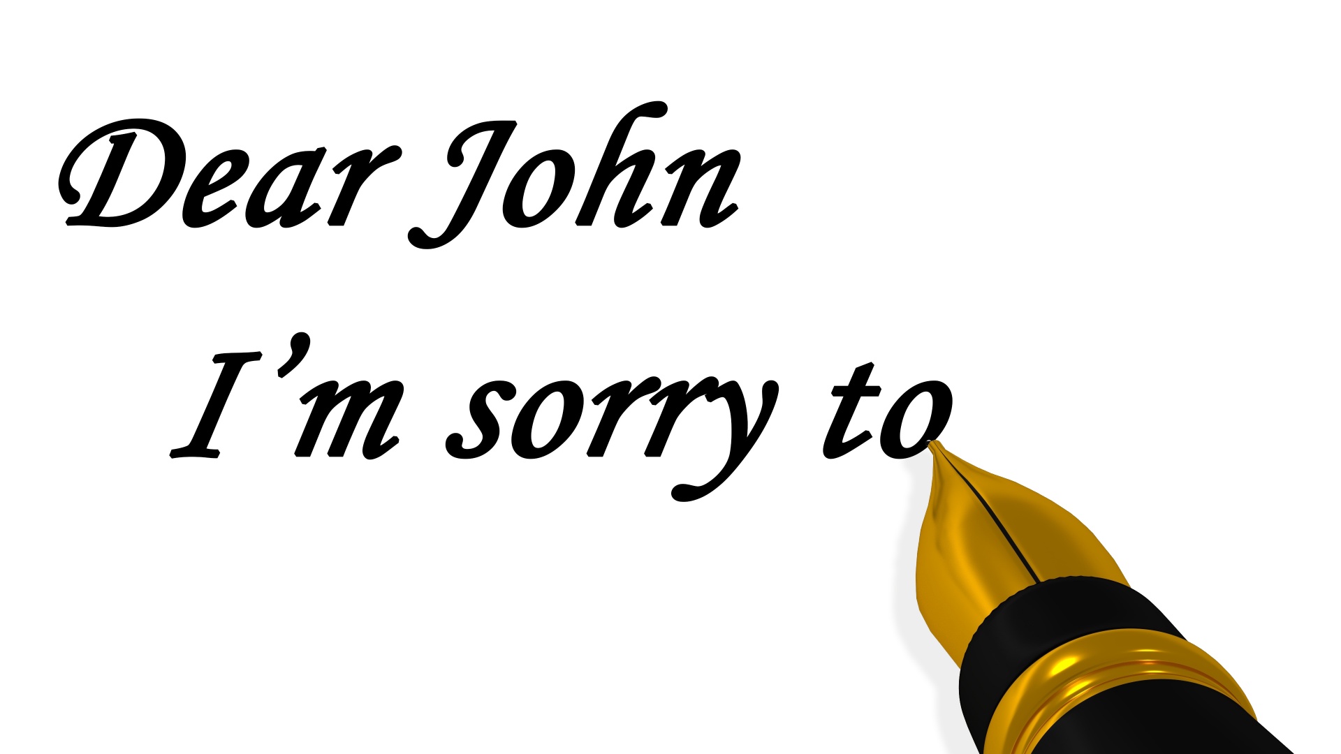 letter dear john pen free photo