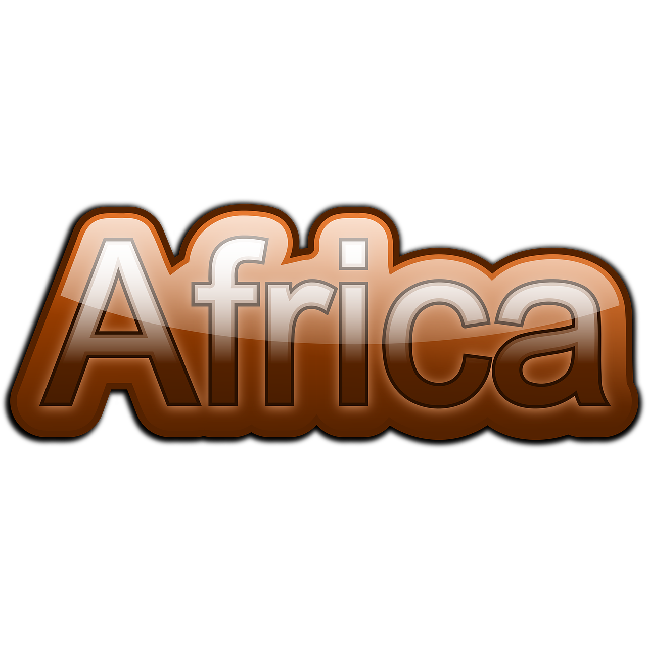 lettering africa font free photo