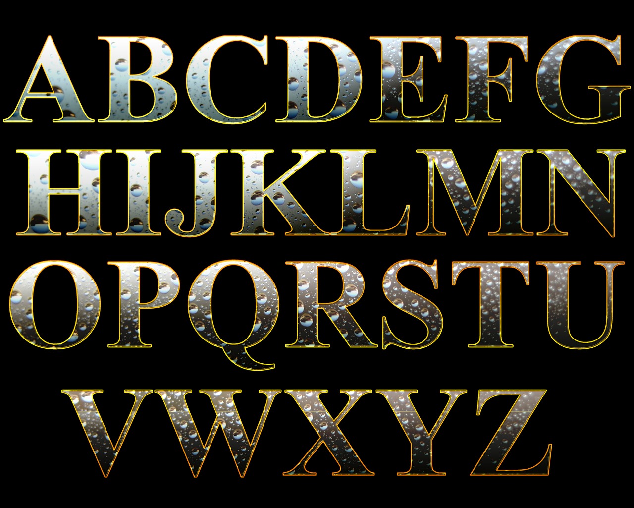letters alphabet set free photo