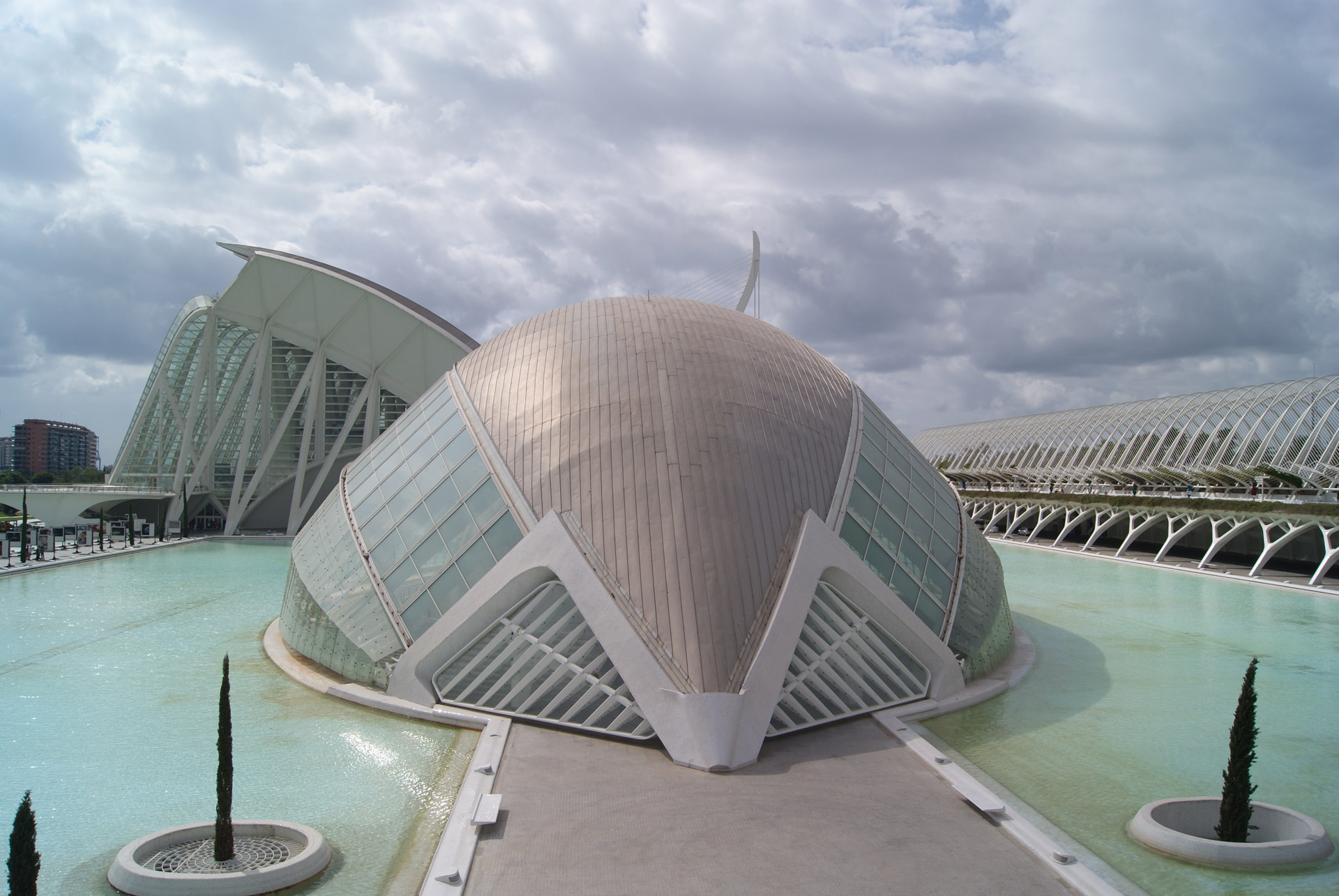 city of arts and sciences building tourism architecture free photo