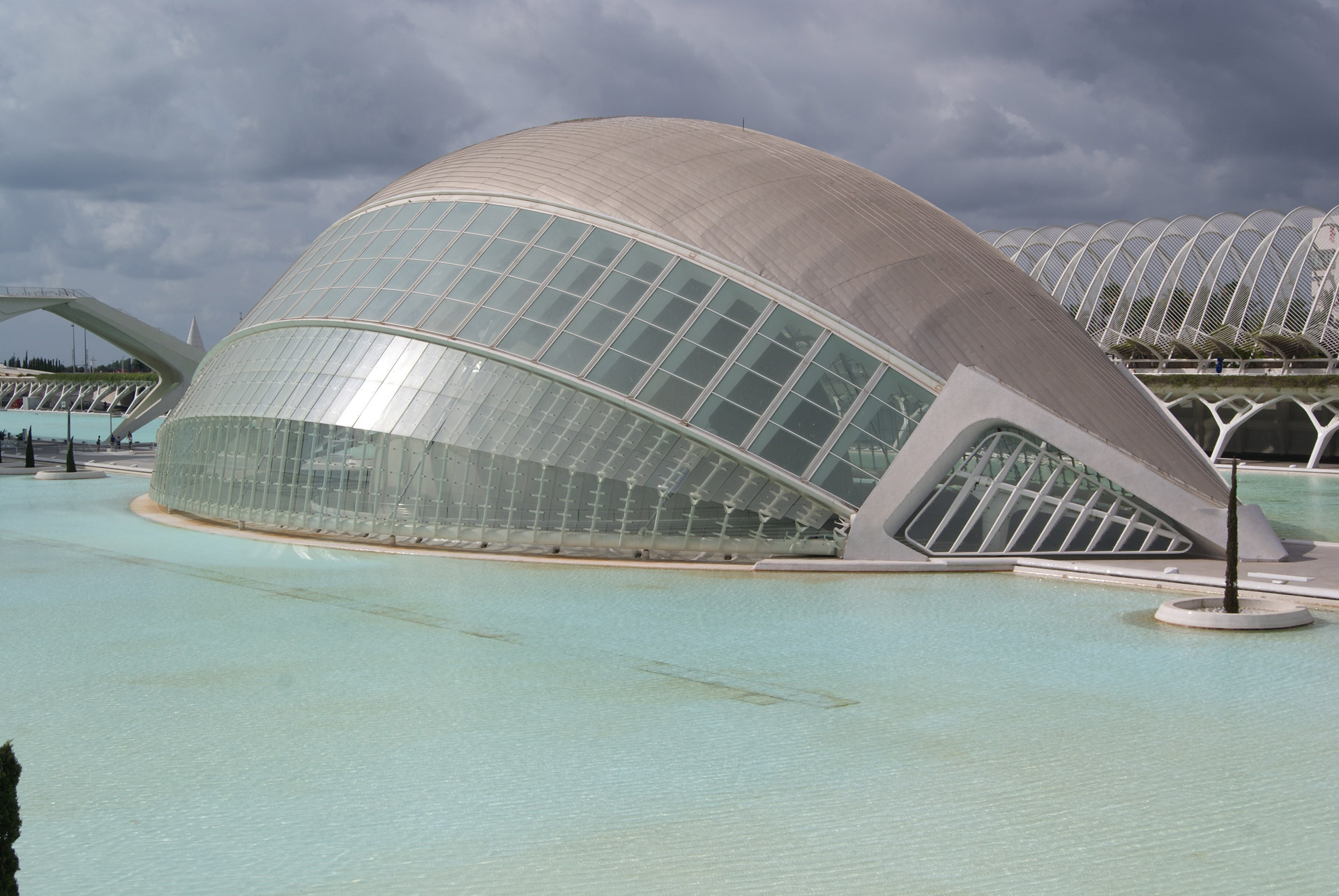 city of arts and sciences building tourism architecture free photo