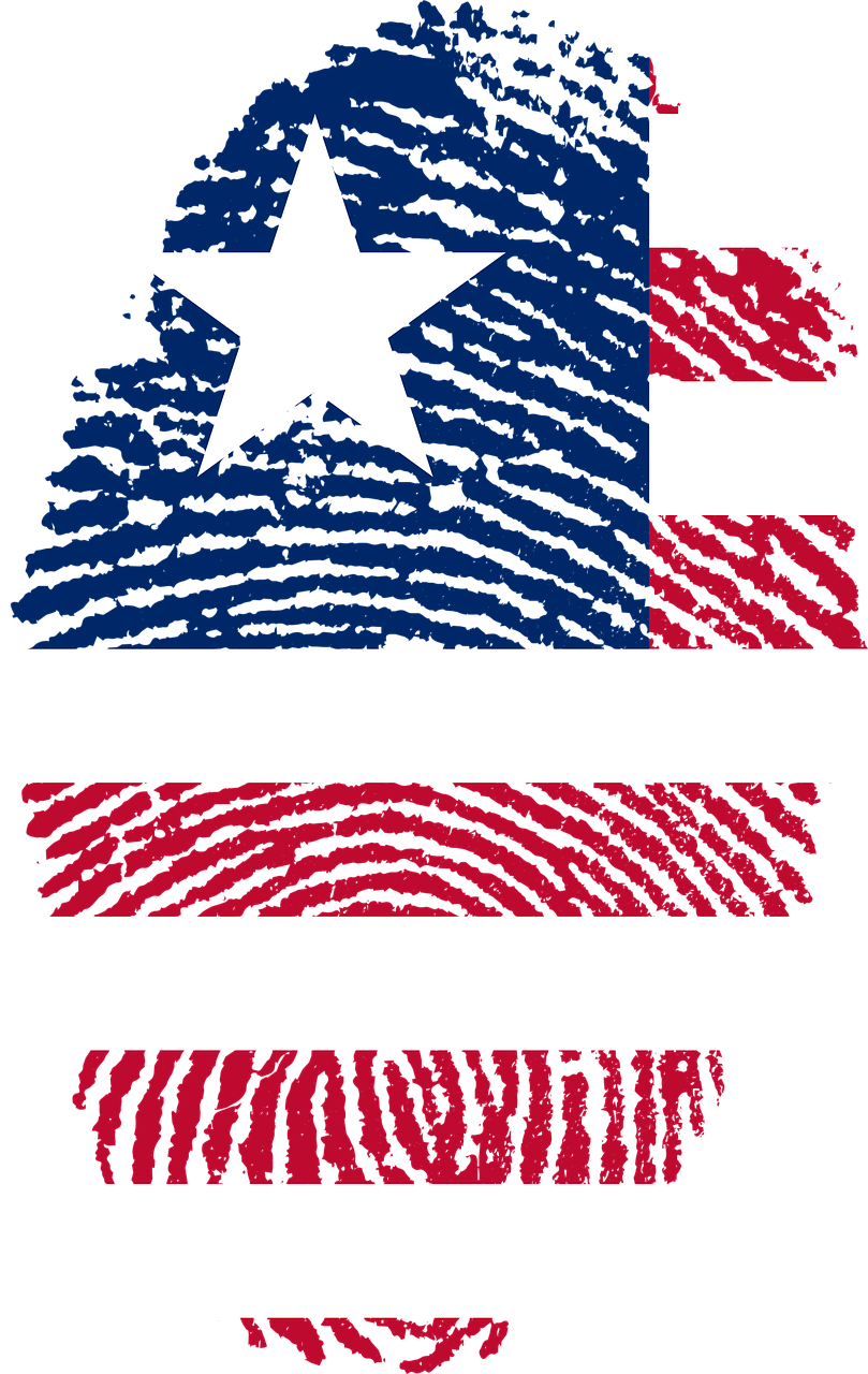 liberia flag fingerprint free photo