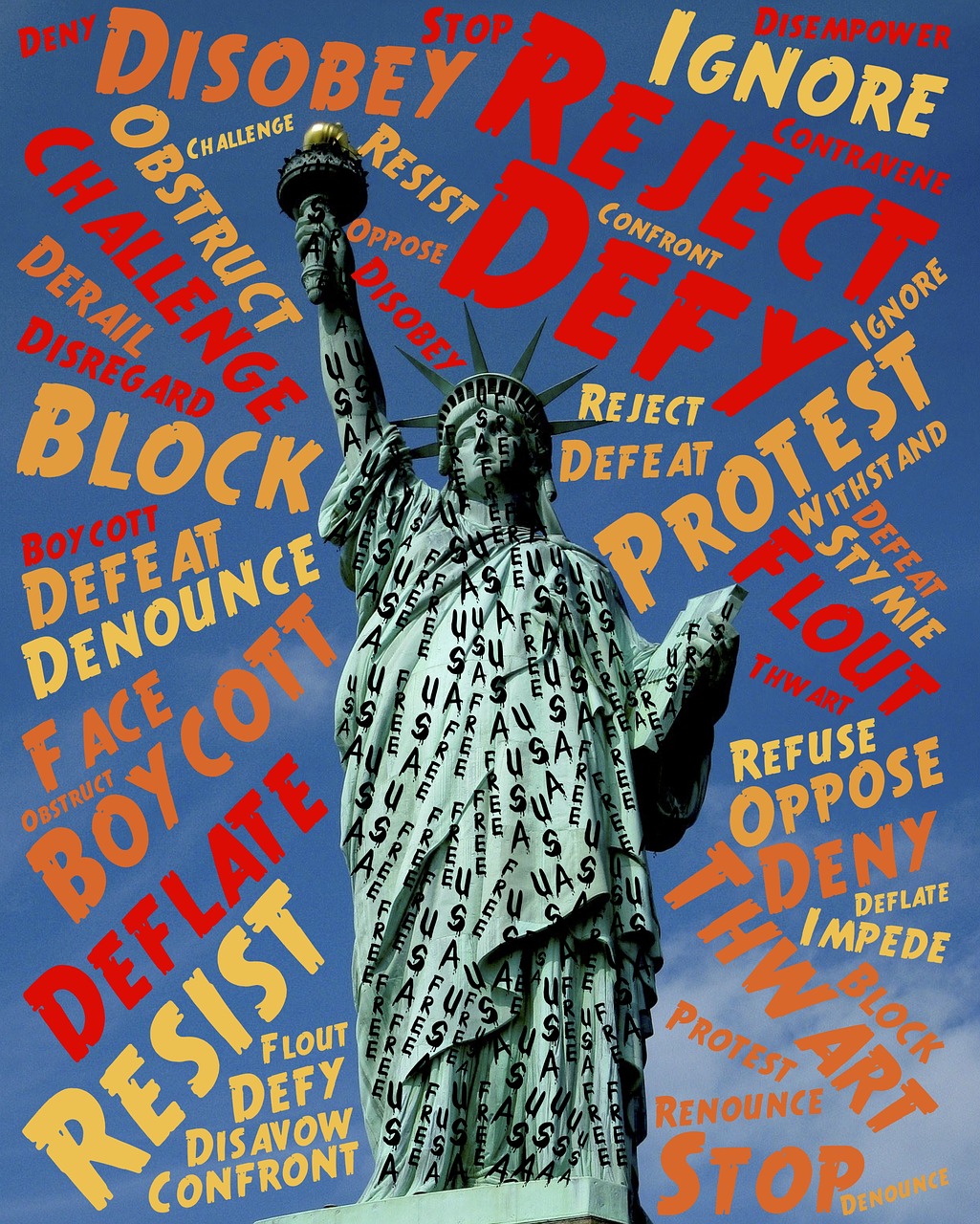 liberty statue defy free photo