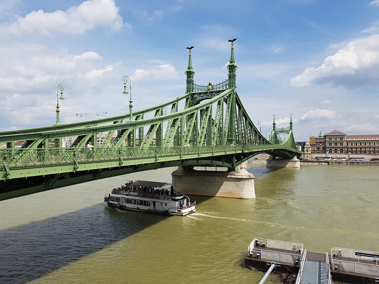 liberty bridge budapest hungary free photo