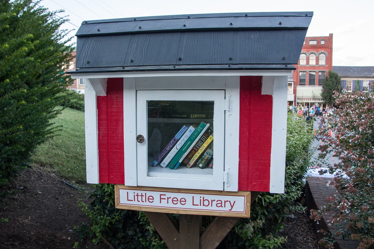 library little library books free photo