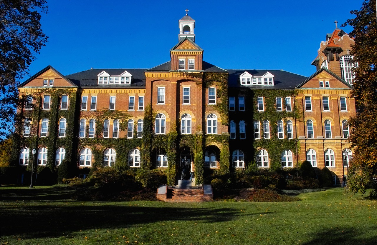 saint anselm college's liberal arts college administration building free photo