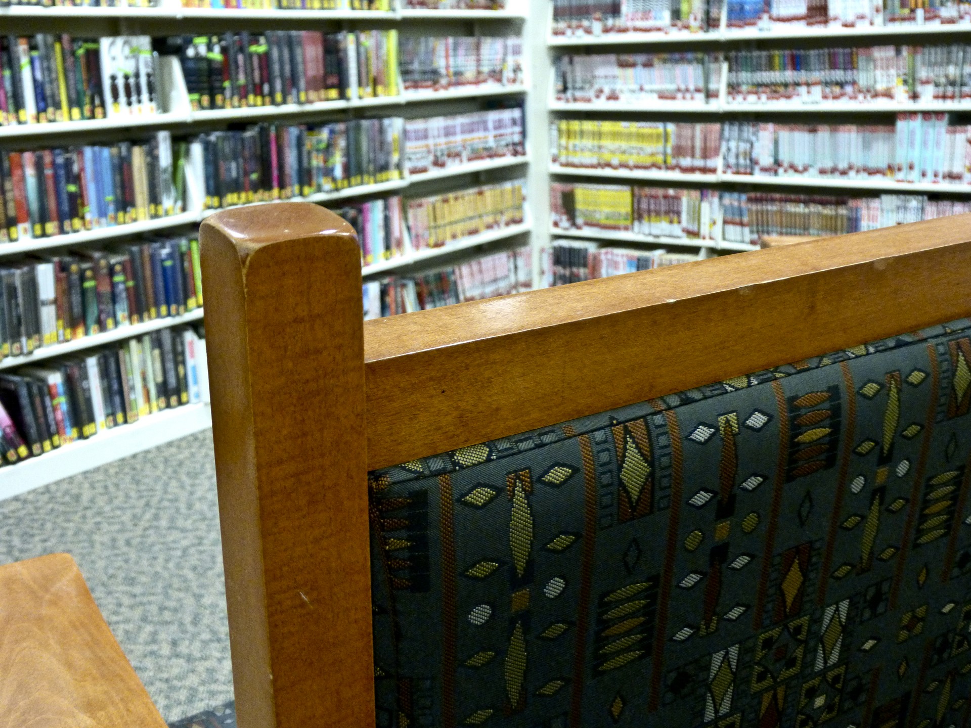 library chair books free photo