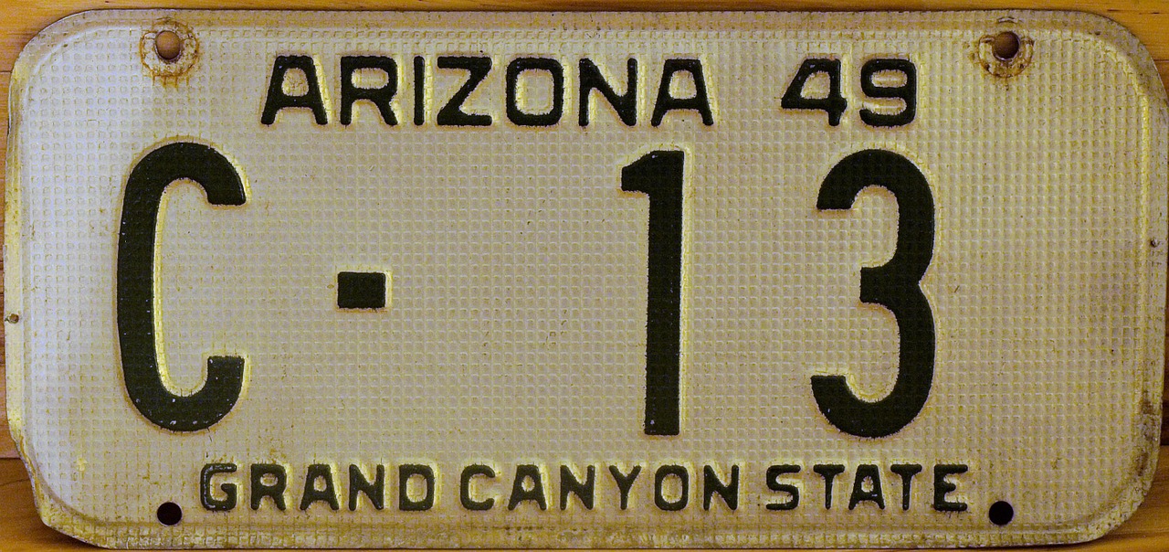 license plate arizona plate free photo