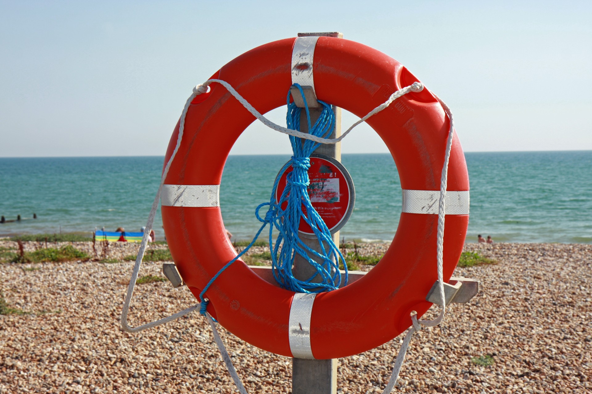 life belt red seaside free photo