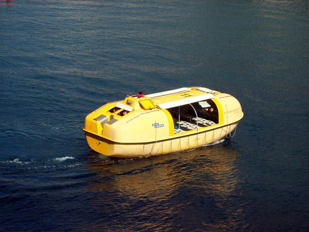 life boat survival unit yellow free photo