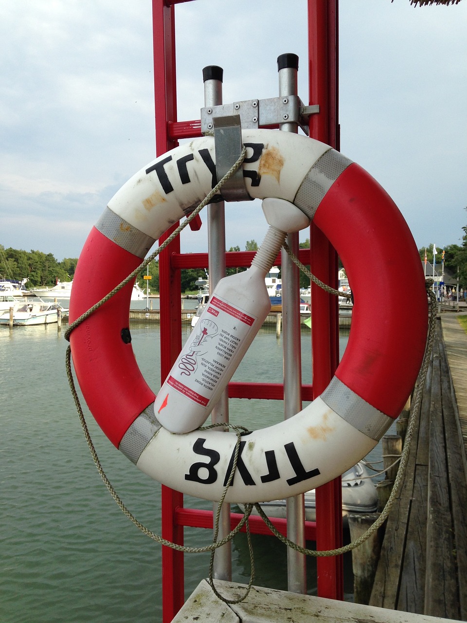 life buoy boating port free photo