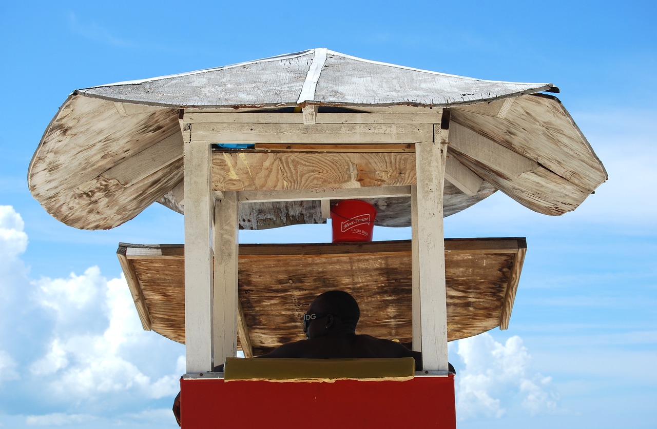 life guard jamaica beach free photo