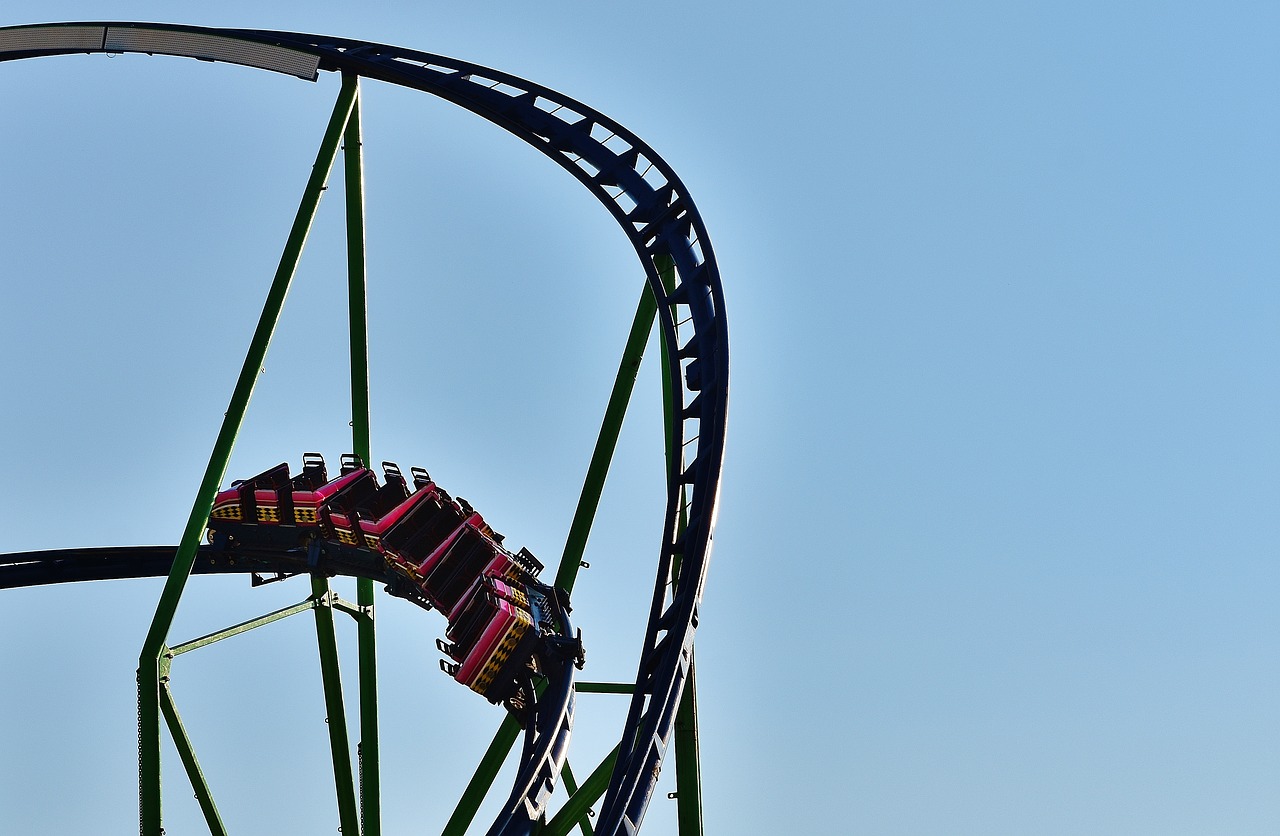 life is a rollercoaster oktoberfest roller coaster free photo