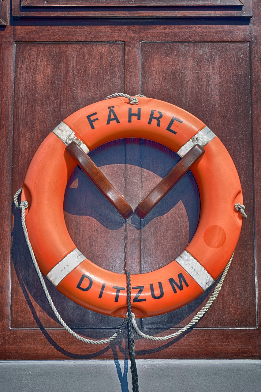 lifebelt  ferry  ditzum free photo