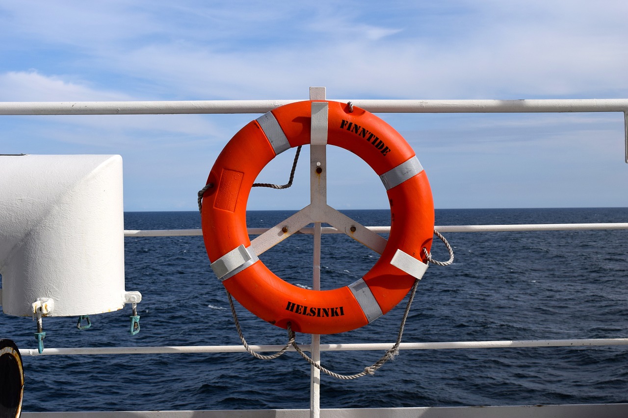 lifebelt ship rescue free photo