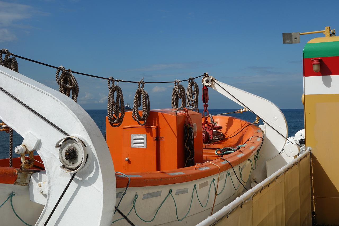 lifeboat ferry ship accessories free photo