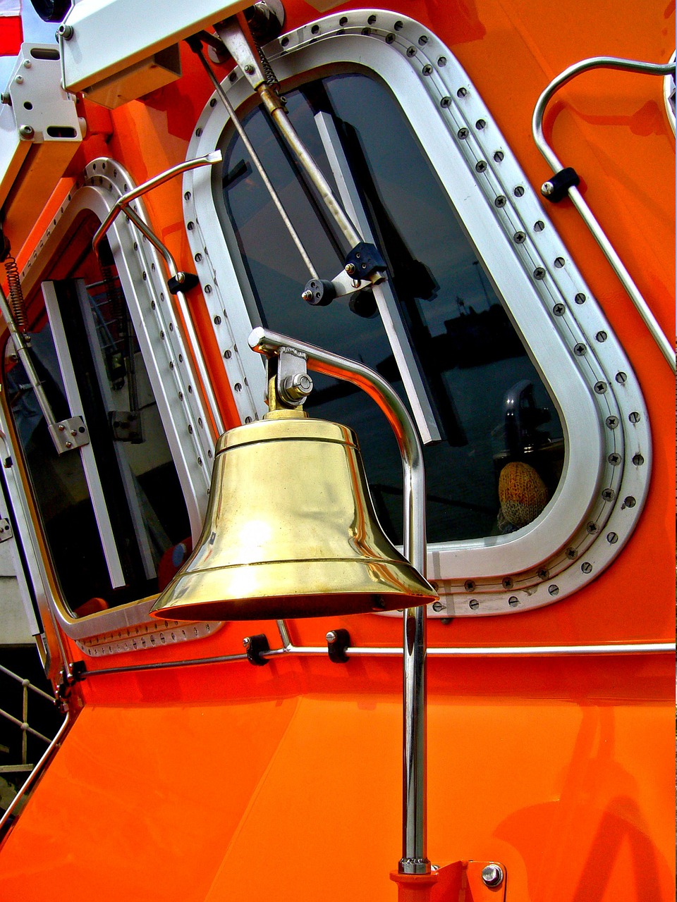 lifeboat brass bell rescue boat maritime free photo