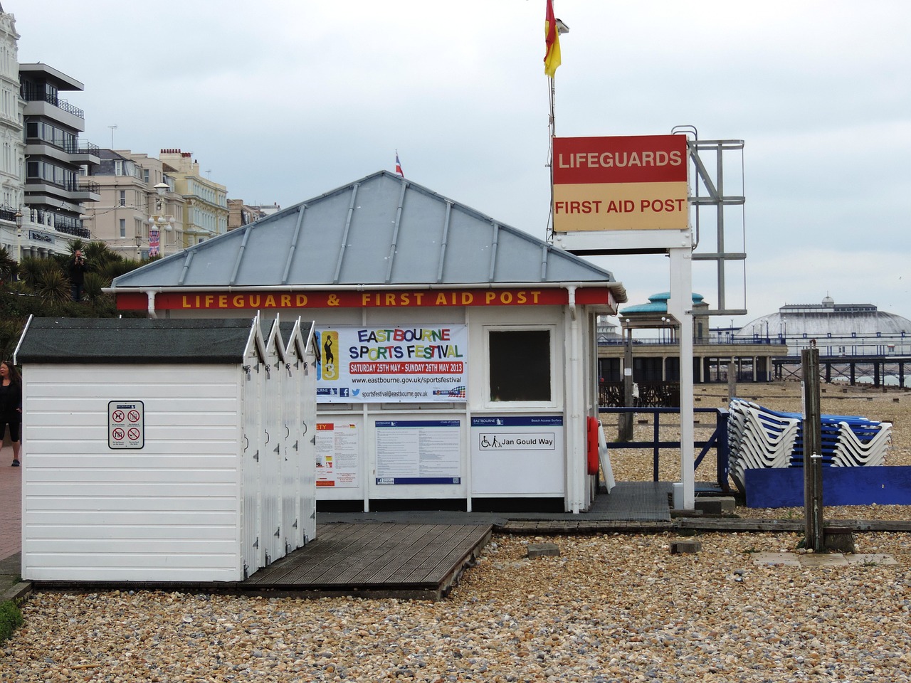 lifeguard eastbourne east sussex free photo