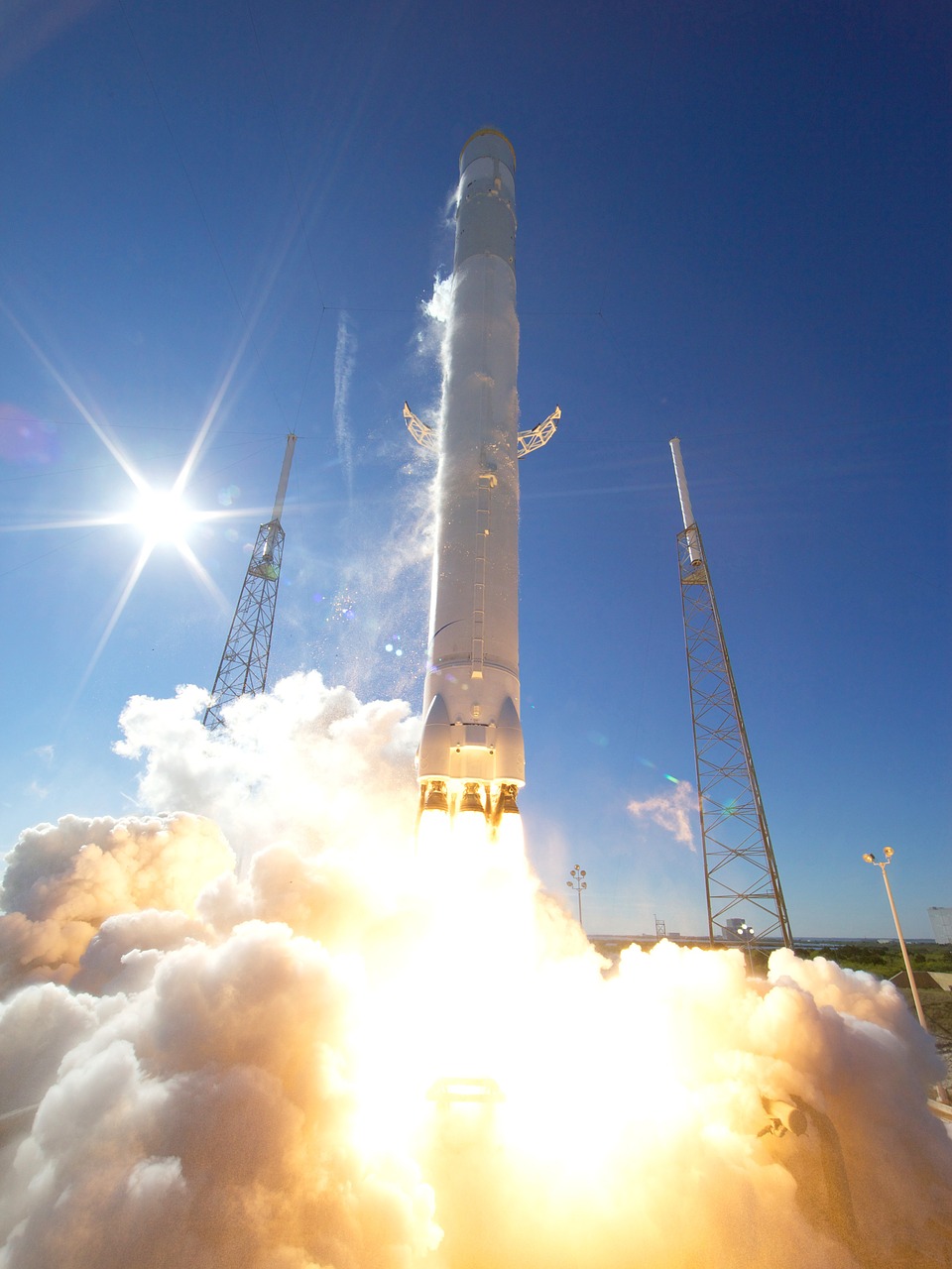 lift-off rocket launch spacex free photo