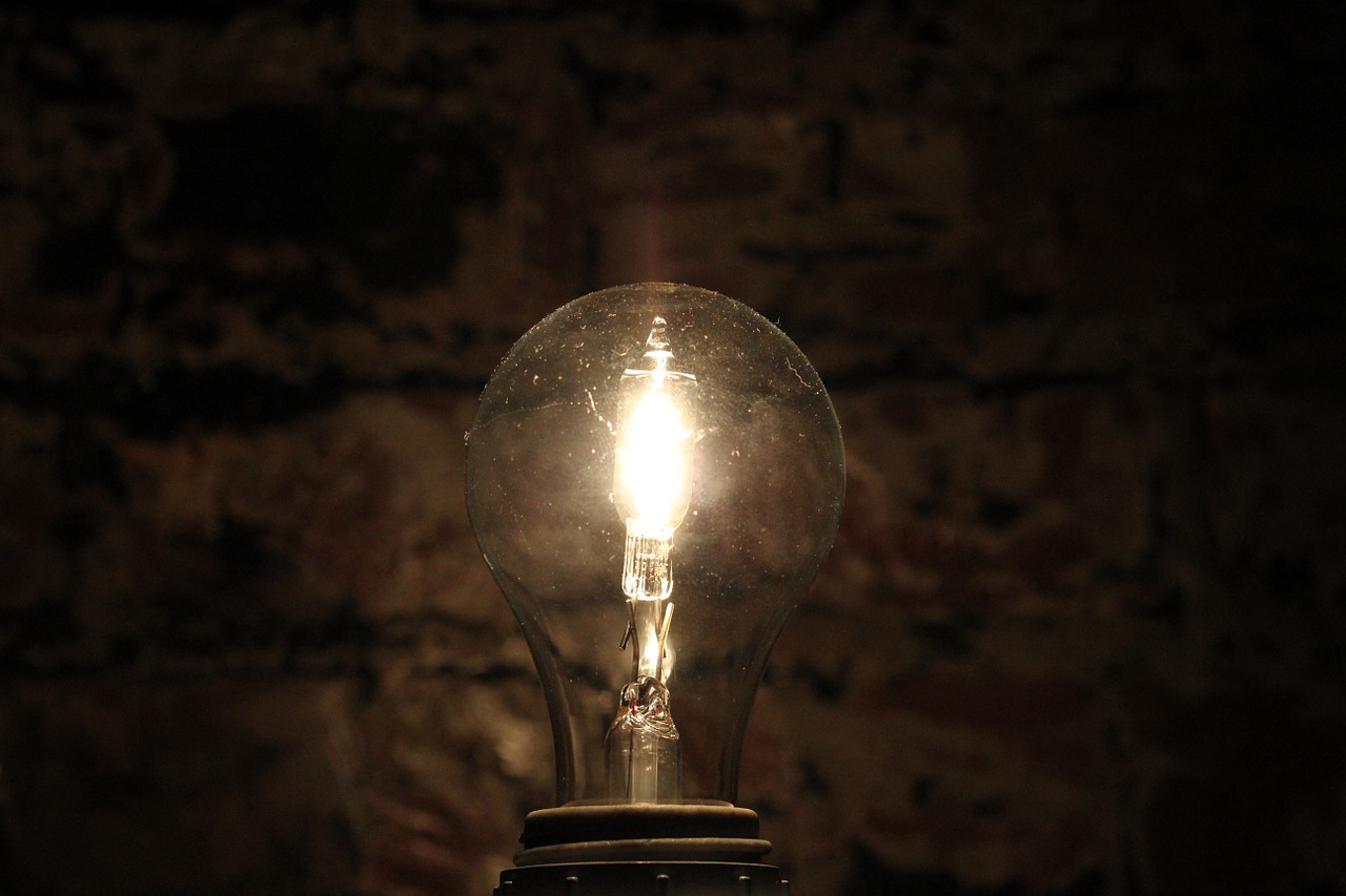 light light bulb brick free photo