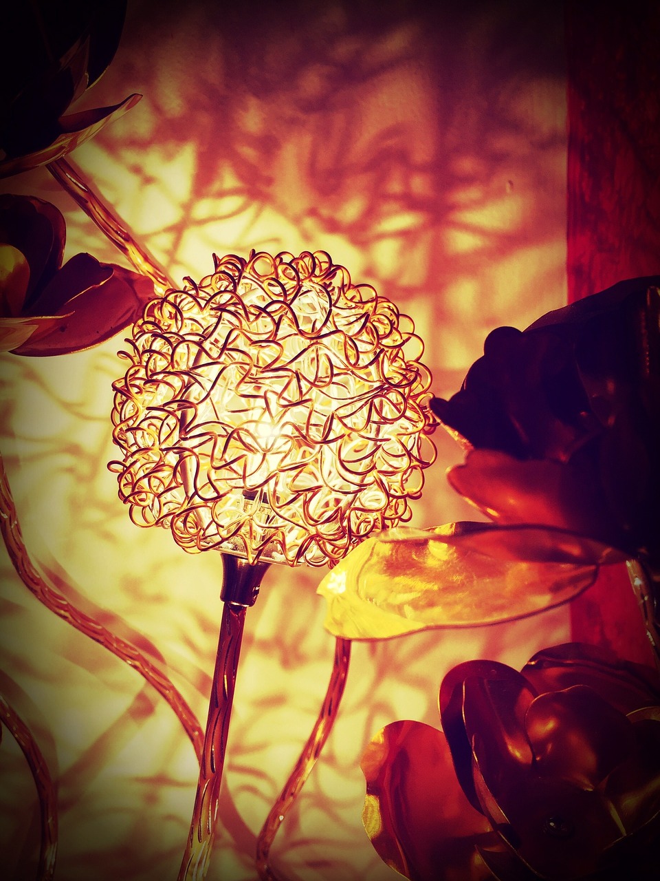 light decoration flower free photo