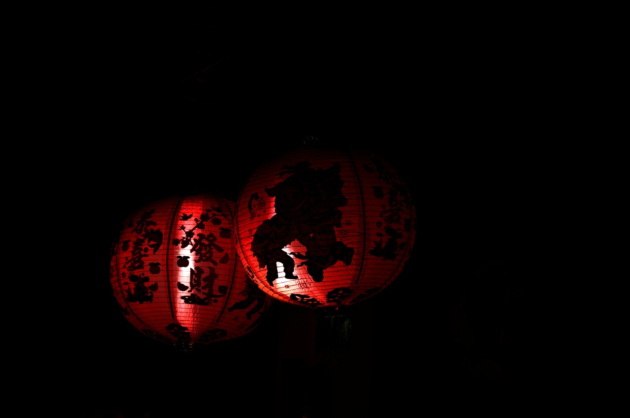light lanterns red free photo