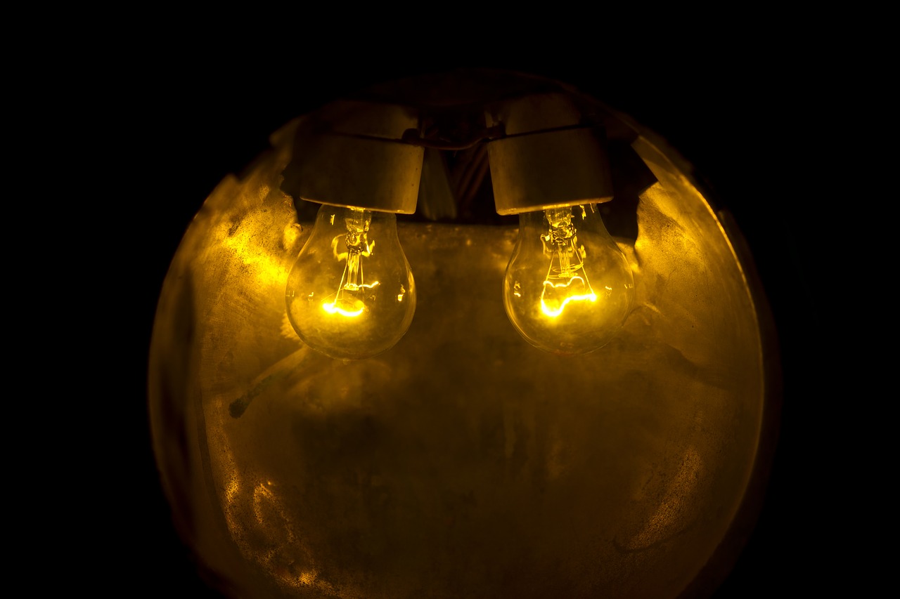 light yellow lamp free photo