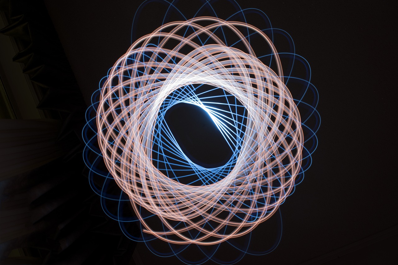 light spiral spirograph free photo