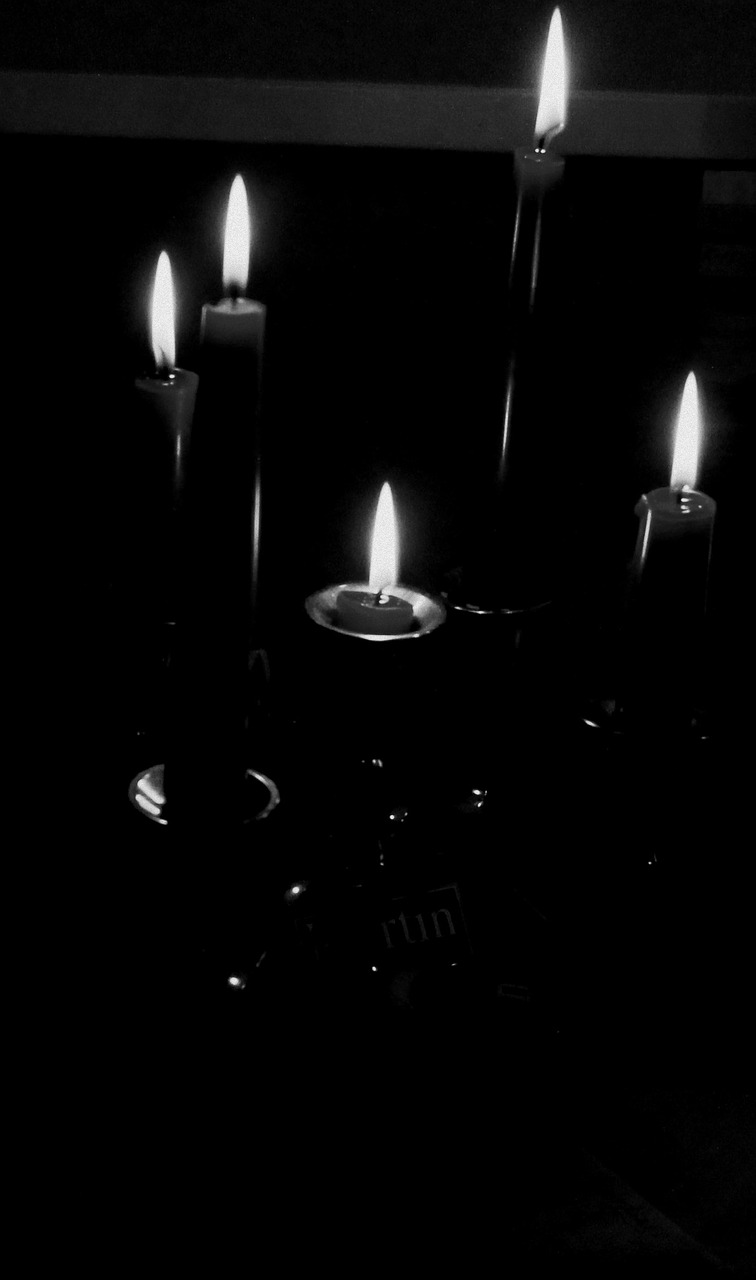 light candles black free photo