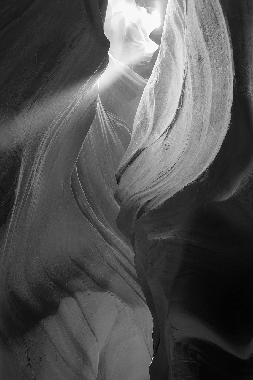 light black and white antelope valley free photo