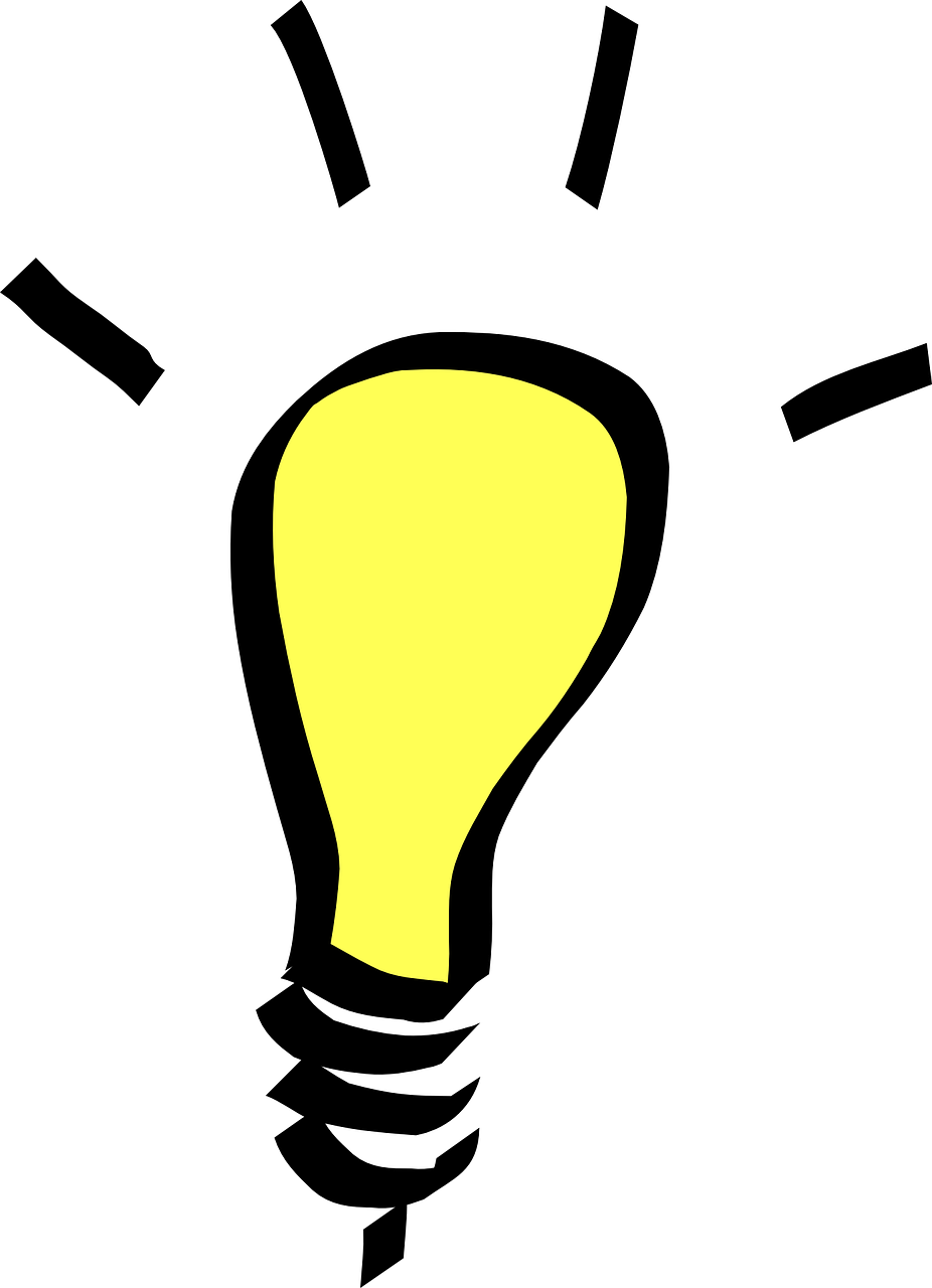 light bulb yellow free photo