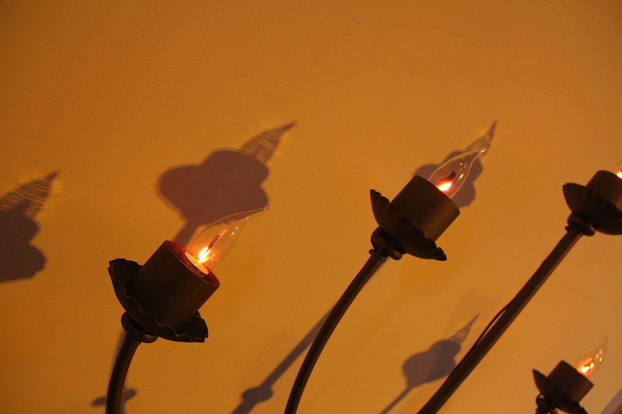 light lamp candleholder free photo