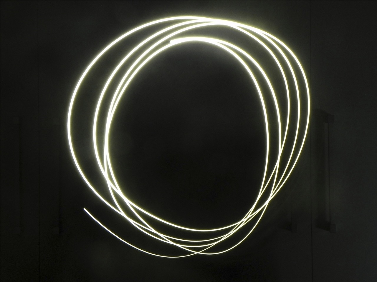 light light painting circle free photo