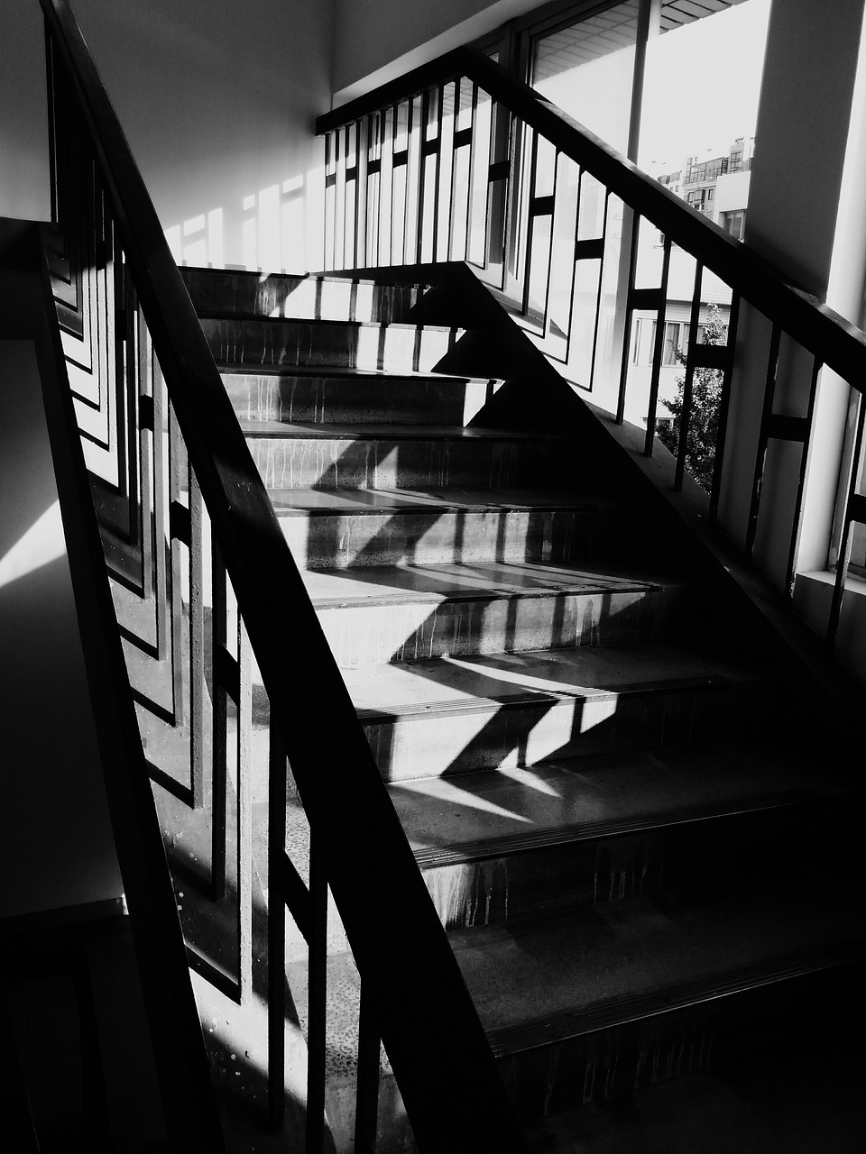 light and shadow light and shade stairs free photo