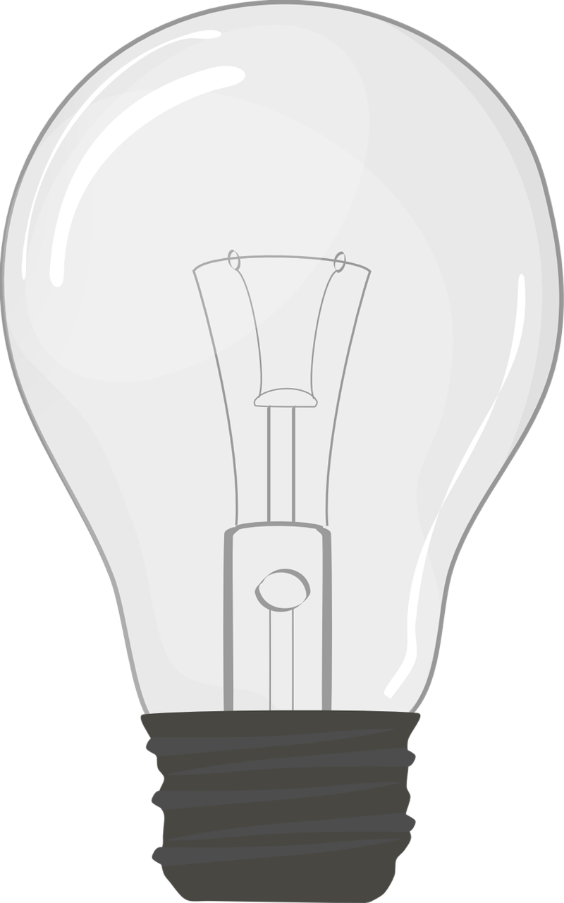 light bulb clip art idea free photo
