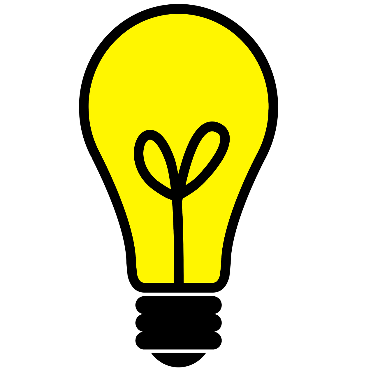 light bulb light icon free photo